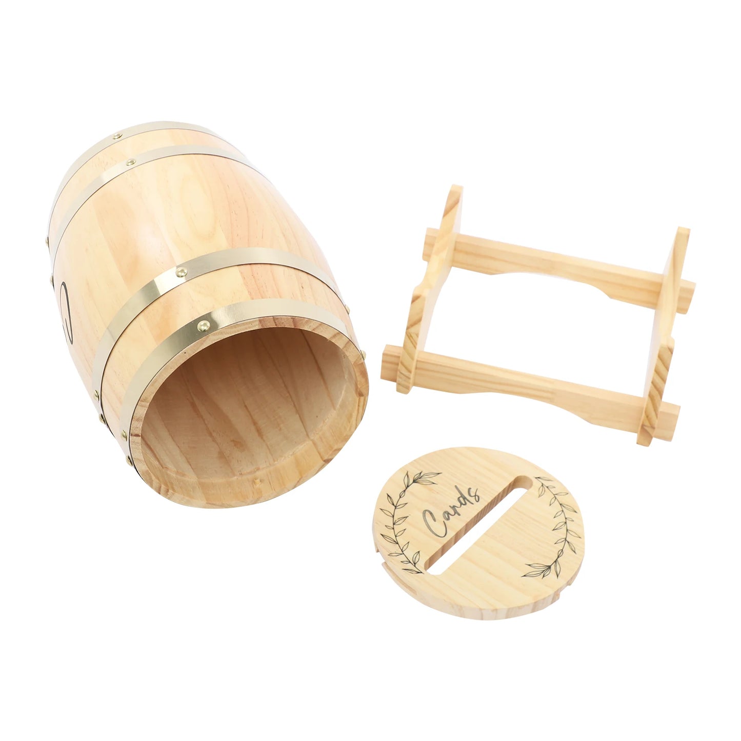 Urne mariage tonneau bois clair
