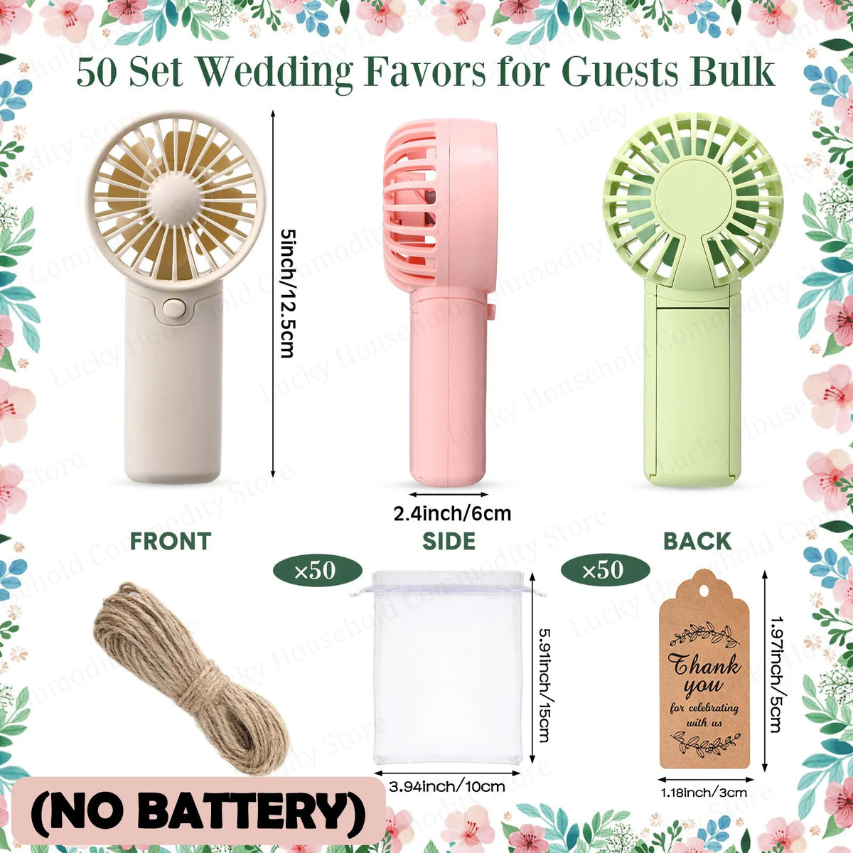 Mini ventilateur cadeau invité mariage — vue 6