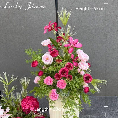 Fleurs Artificielles Mariage Arche et Allée — vue 15