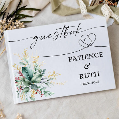 Livre d'Or Mariage Personnalisé 21 Décors au Choix