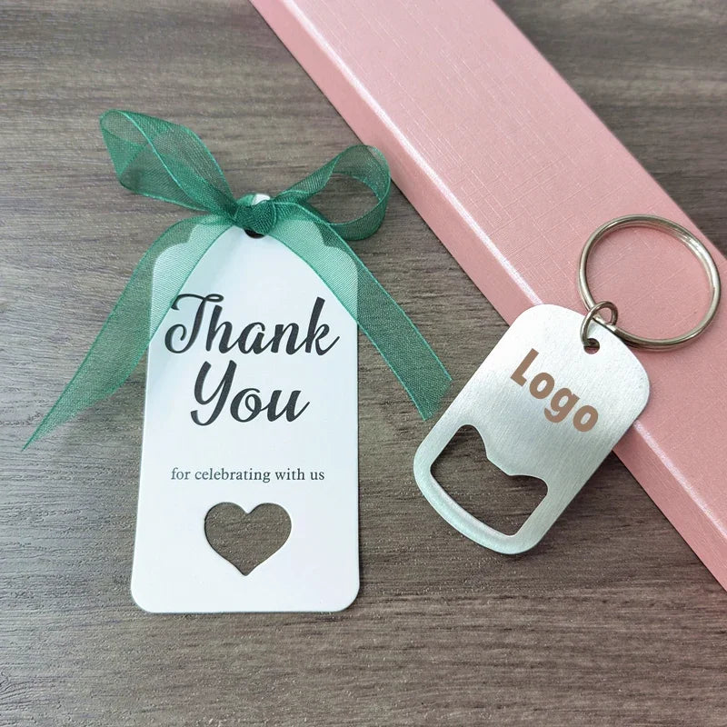 Cadeau Invité Mariage Porte-clés Décapsuleur Personnalisé