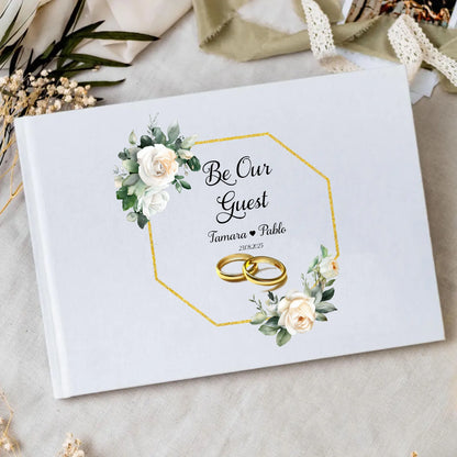 Livre d'Or Mariage Personnalisé 21 Décors au Choix