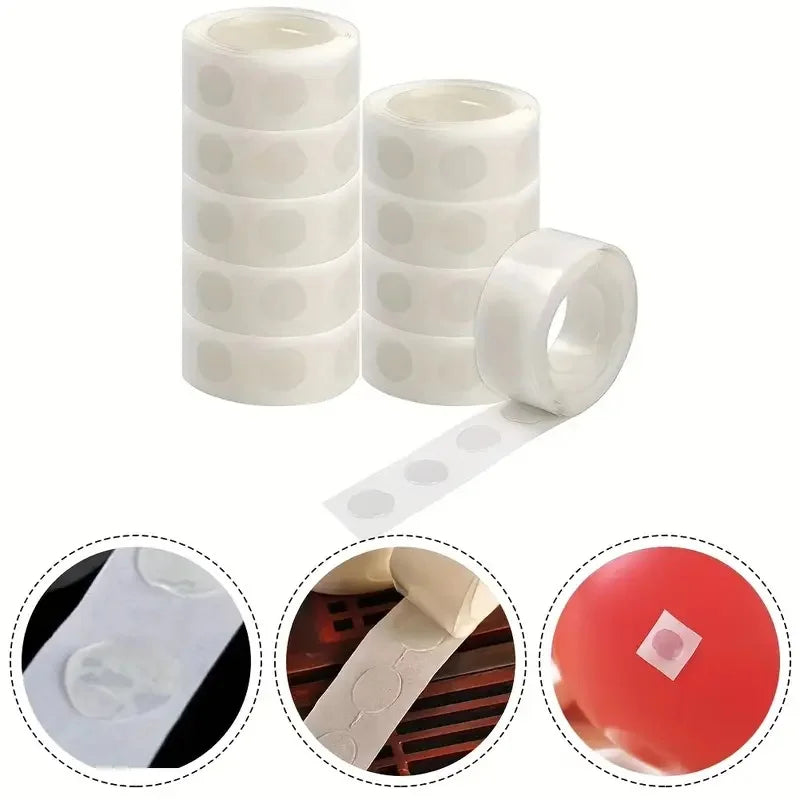 Accessoires arche ballon mariage : pastilles et ruban