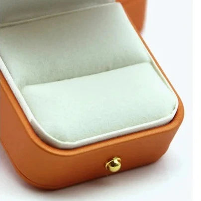 Boite alliance cuire orange — vue 2