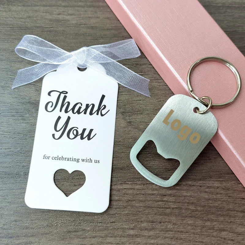 Cadeau Invité Mariage Porte-clés Décapsuleur Personnalisé