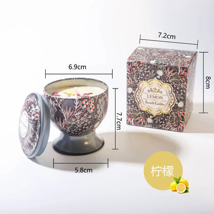 Bougie mariage parfumée en coupe décorée — vue 11