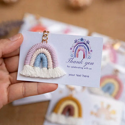 Cadeau invité mariage porte-clés macramé — vue 19