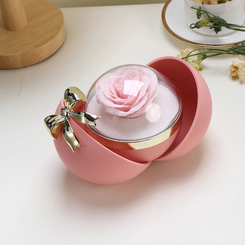 Boîte bague boule rose éternelle — vue 8