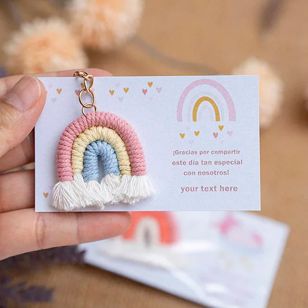 Cadeau invité mariage porte-clés macramé — vue 18