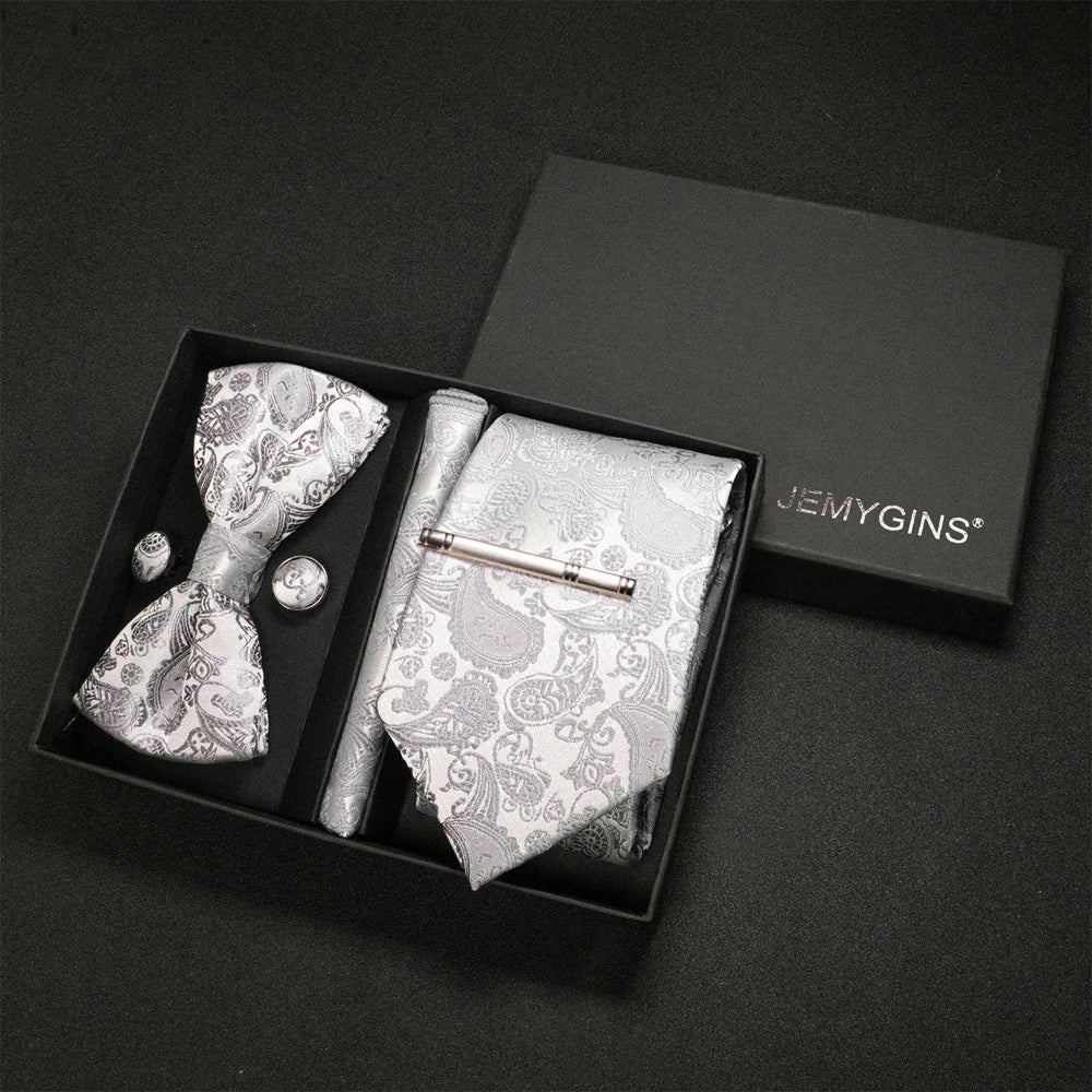 Coffret Cravate Mariage Motif Cachemire