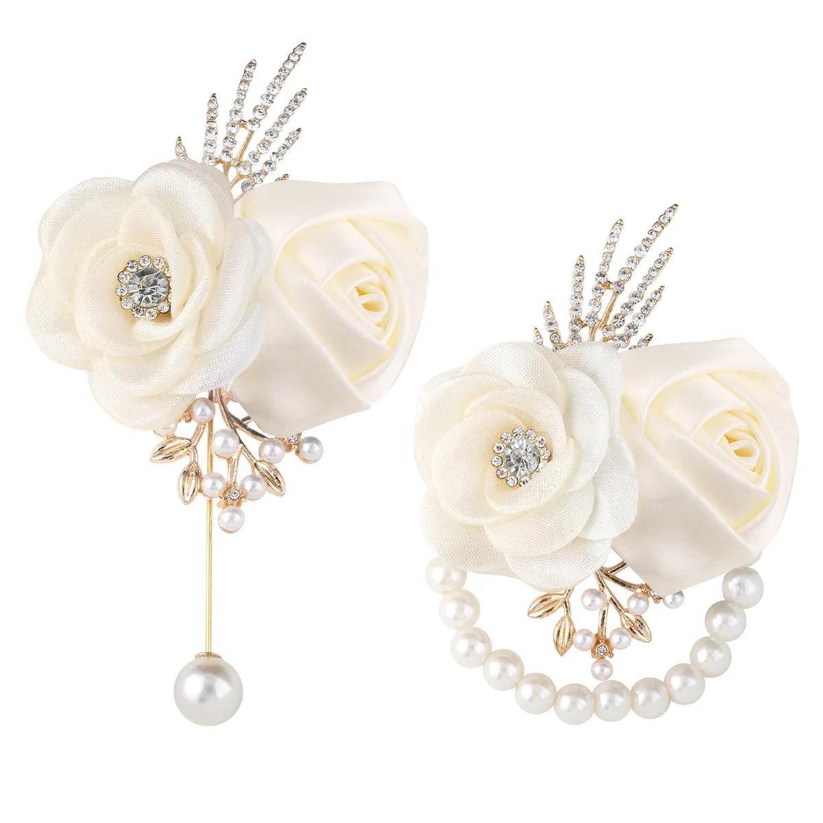 Corsage Poignet Mariage et Boutonnière Assortie