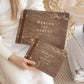 Livre d'or mariage bois personnalisé A4 ou A5