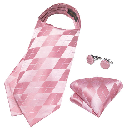 Cravate mariage lavallière cachemire et pochette — vue 3