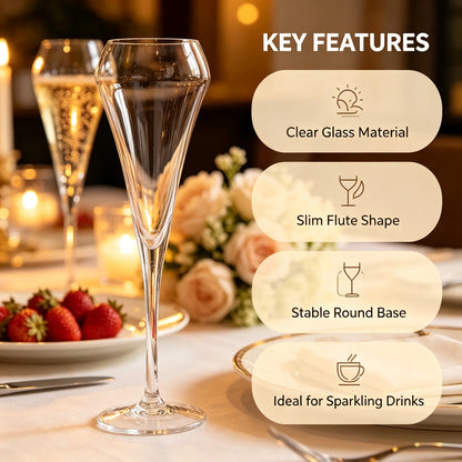 Flûte Champagne Mariage Élancée 210 ml — vue 2