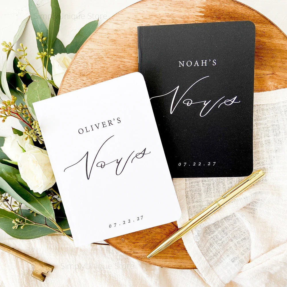 Carnet de vœux mariage personnalisé duo