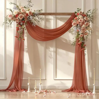 Panneau Voilage Arche Mariage Mousseline