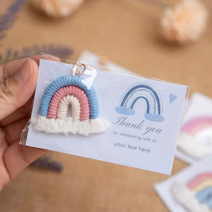 Cadeau invité mariage porte-clés macramé — vue 14