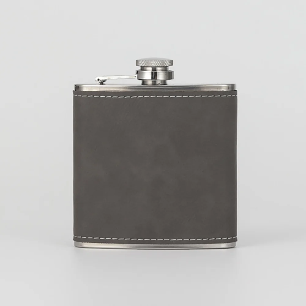 Flasque Cuir Gravée Témoin Mariage — vue 9