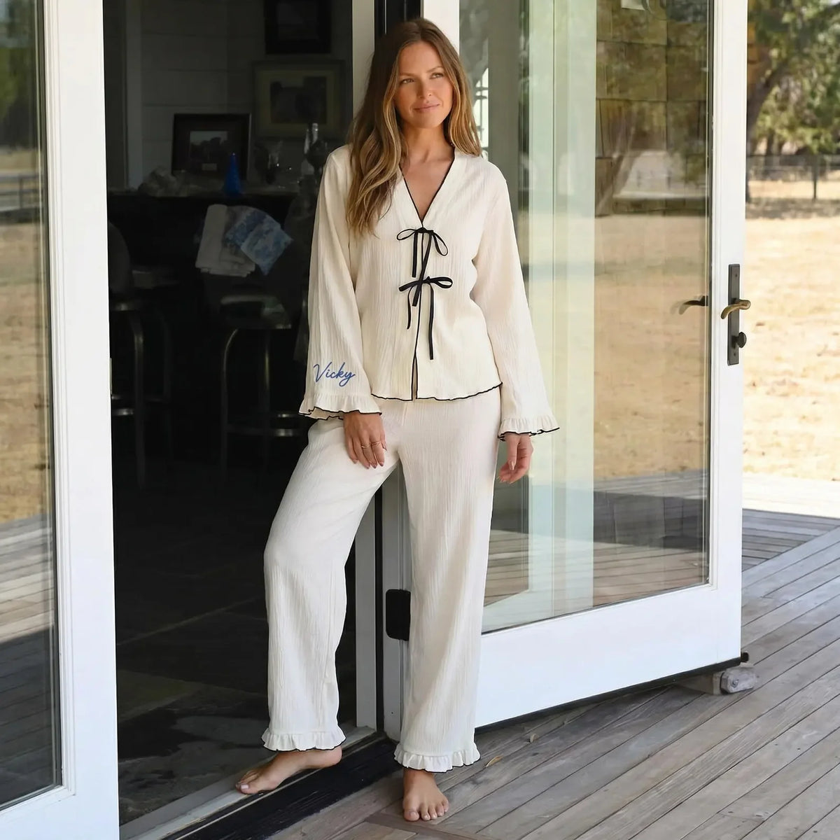 Pyjama Brodé Demoiselle d'Honneur Personnalisé