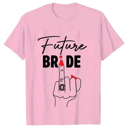 T-shirt EVJF Team Bride Doigt Bagué