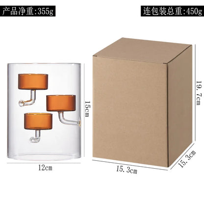 Bougeoir mariage en verre fait main — vue 10