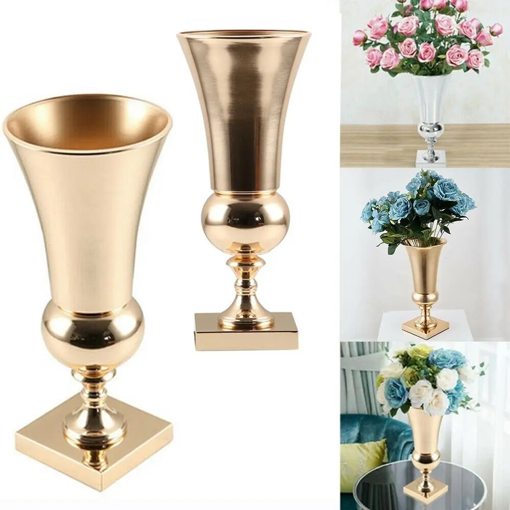 Grand vase doré en fer — vue 4