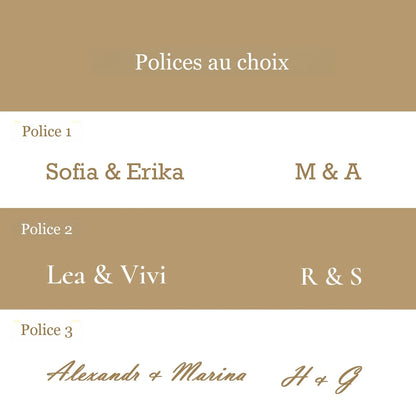 Porte alliance cerceau fleuri personnalisé — vue 6