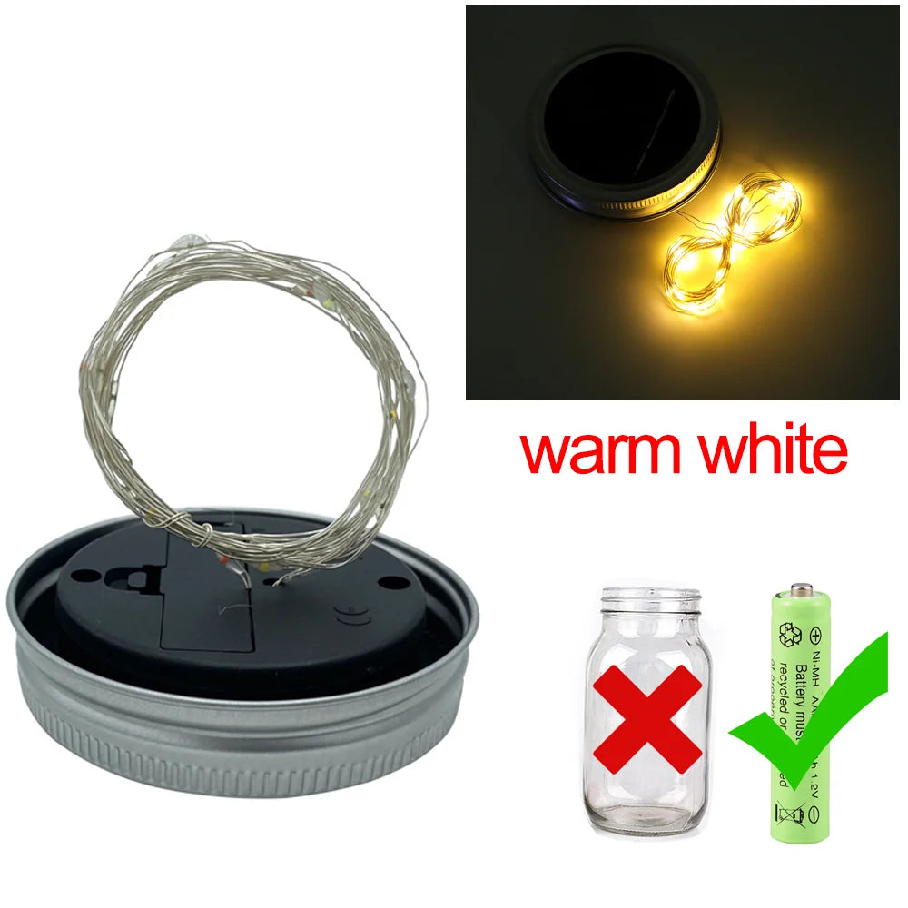 Guirlande Solaire Bocaux Lumineux