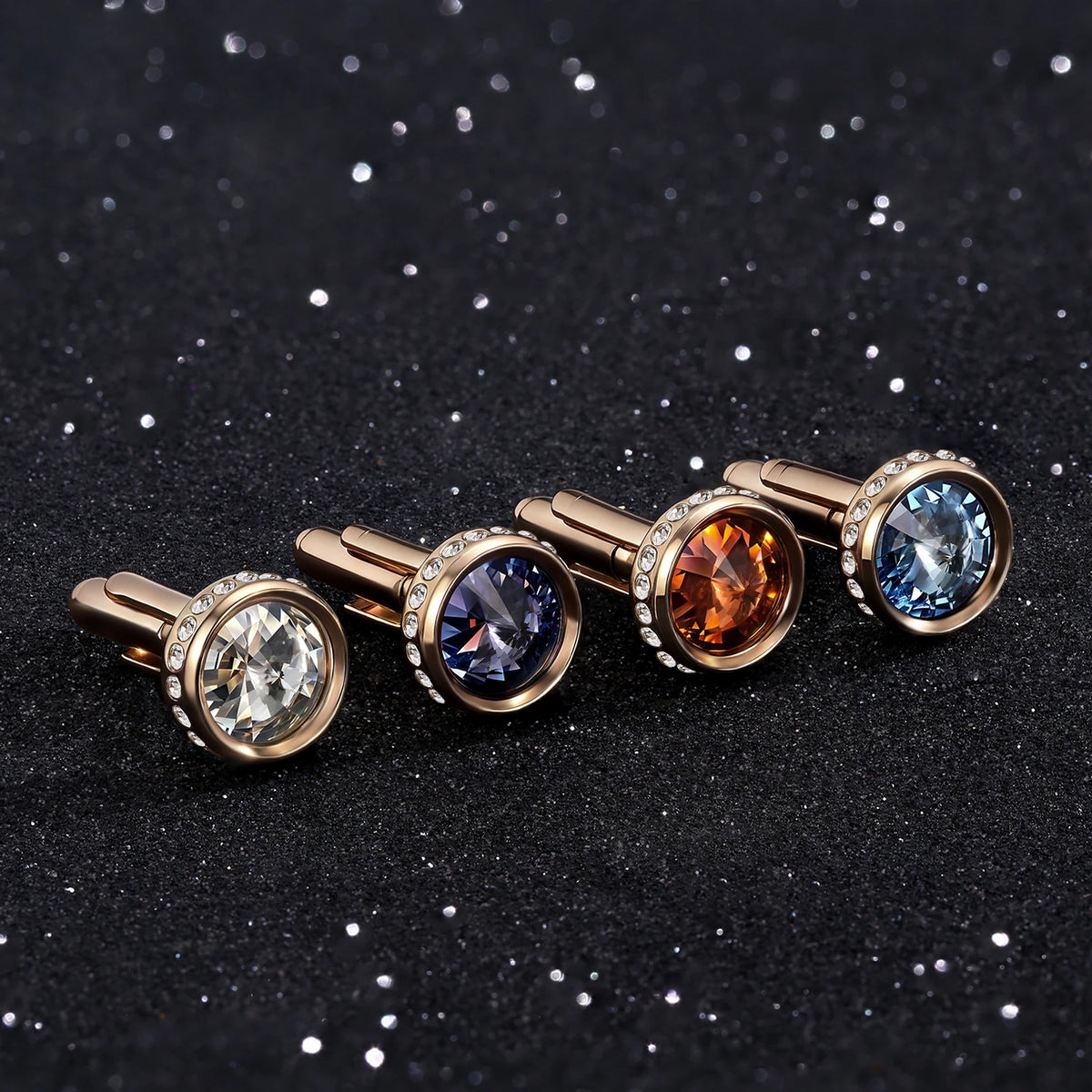 Boutons de manchette cristal pour marié — vue 2