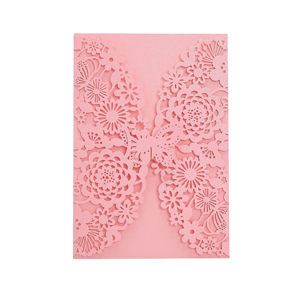 Faire-Part Mariage Fleurs Ajourées — vue 11