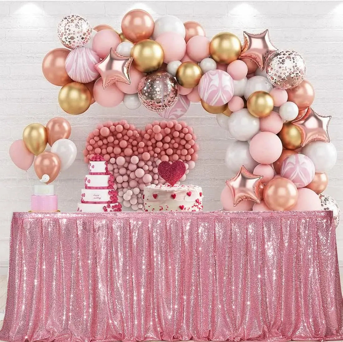 Jupe de Table à Sequins Mariage — vue 10