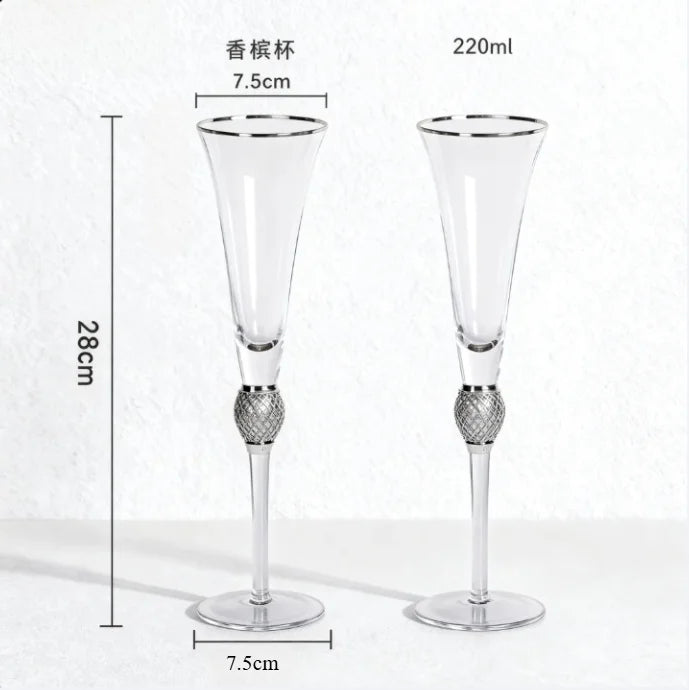 Verres à Vin en Cristal Mariage