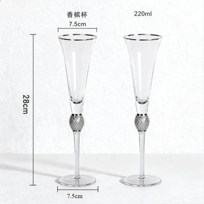 Verres à Vin en Cristal Mariage