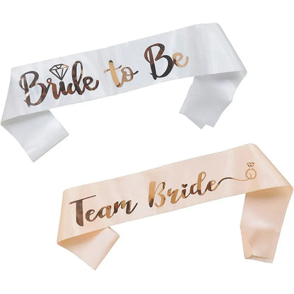 Écharpe EVJF Team Bride rose gold