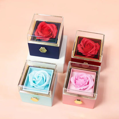 Boîte alliance rose rotative — vue 4