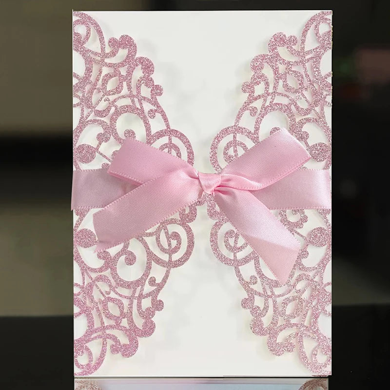 Faire-Part Mariage Découpe Laser Élégant — vue 8