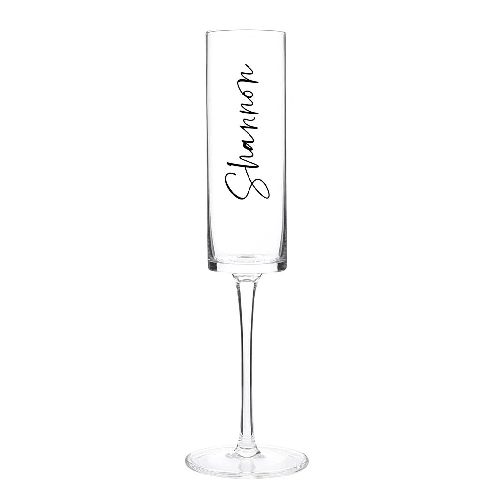 Flûte à Champagne Personnalisée Gravée Prénoms et Date