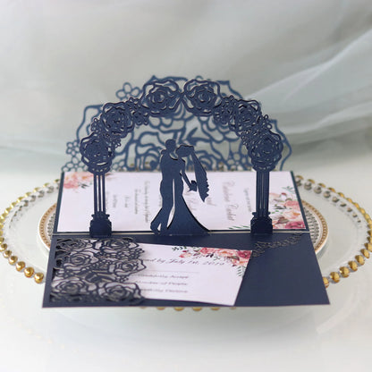 Faire-Part Mariage 3D Arche de Roses — vue 11