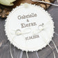 Porte alliance mariage brodé personnalisé