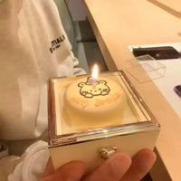 Écrin bague ourson rotatif bougies — vue 2