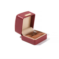 Boîte bague simili cuir boucle dorée — vue 8