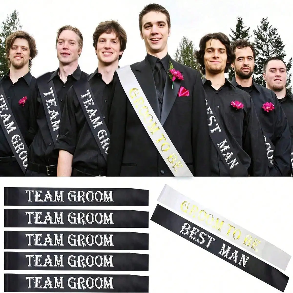 Écharpes EVG Team Groom noires