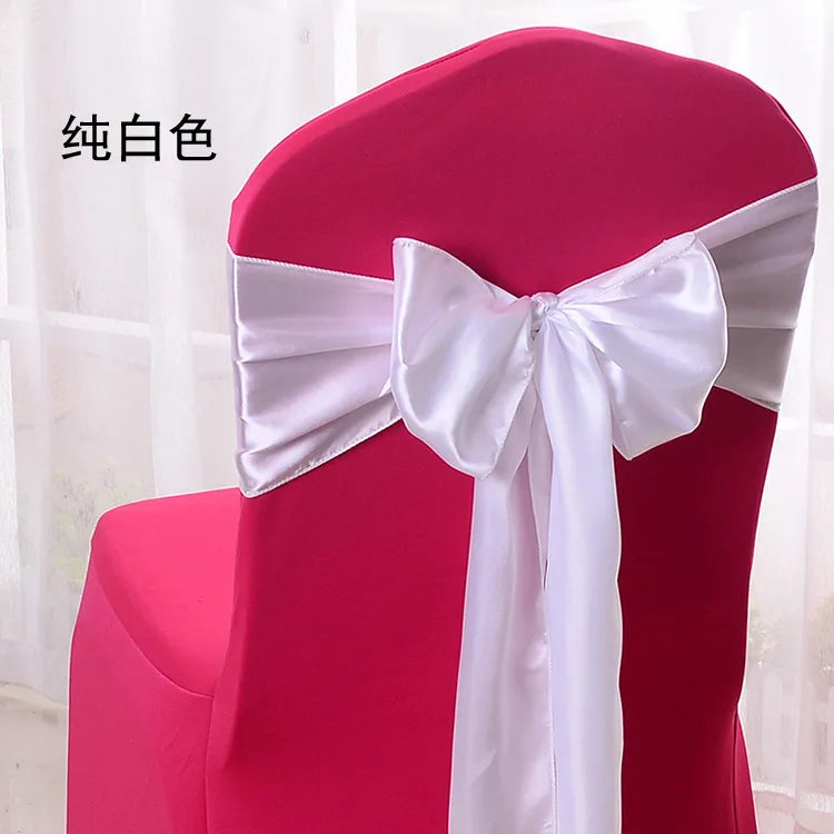 Nœud de Chaise Mariage Satin 275 cm Lot de 10