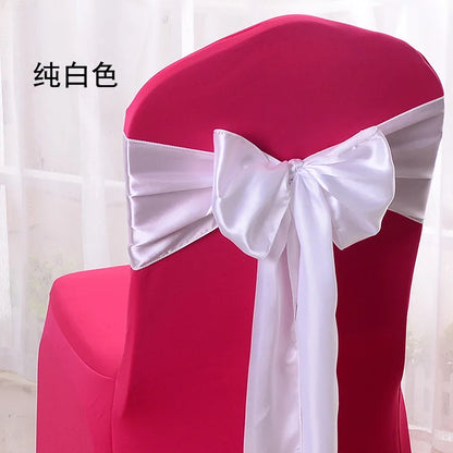 Nœud de Chaise Mariage Satin 275 cm Lot de 10