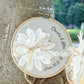 Coussin alliance fleuri dentelle personnalisé