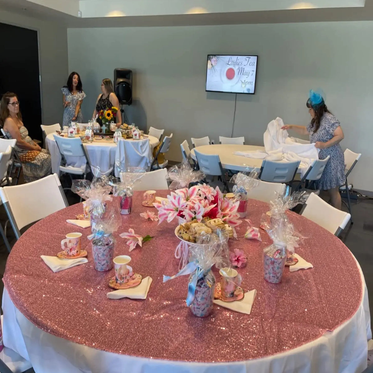 Nappe Ronde à Sequins Mariage — vue 6