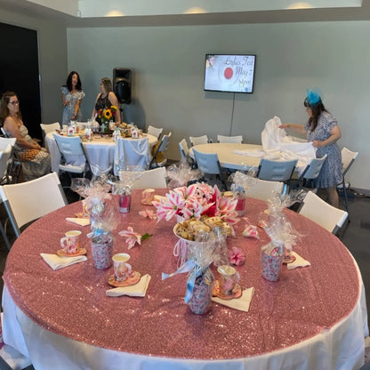 Nappe Ronde à Sequins Mariage — vue 6