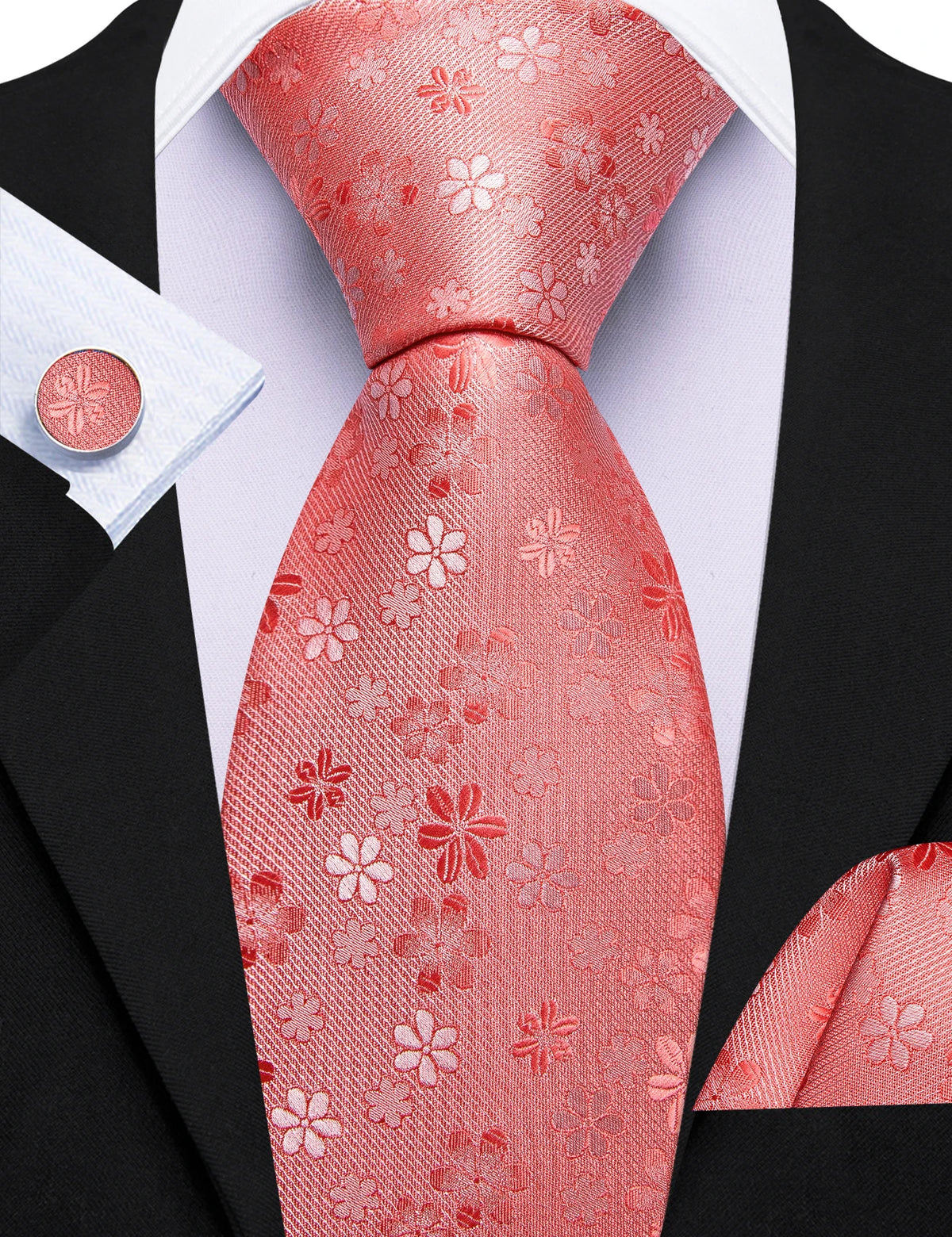 Coffret Cravate Mariage Homme Fleuri