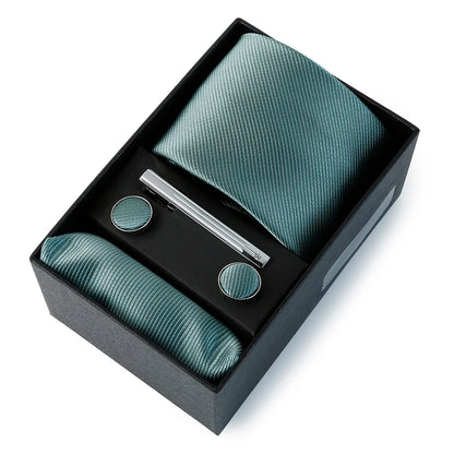 Coffret Cravate Mariage Unie avec Pince — vue 11