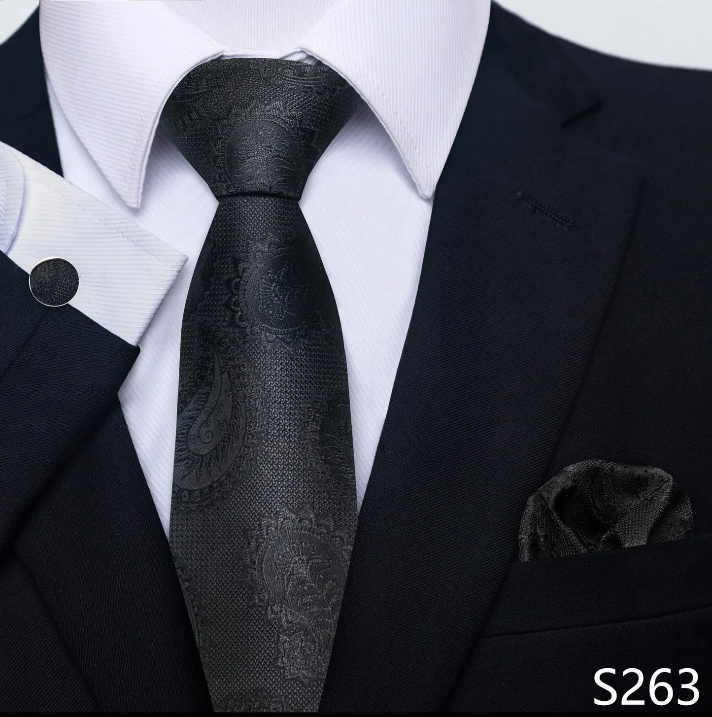 Coffret cravate mariage homme et pochette